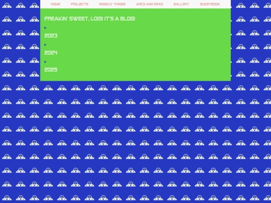 Blog screenshot