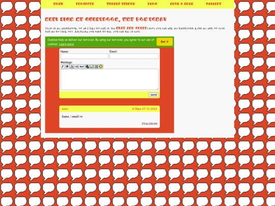 Guestbook screenshot