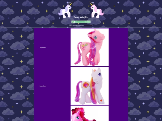 ponylist screenshot