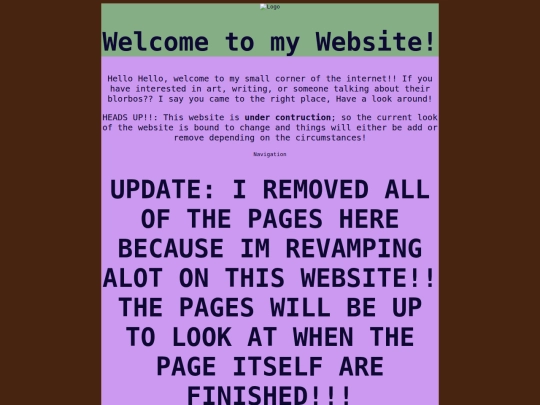 Homepage screenshot
