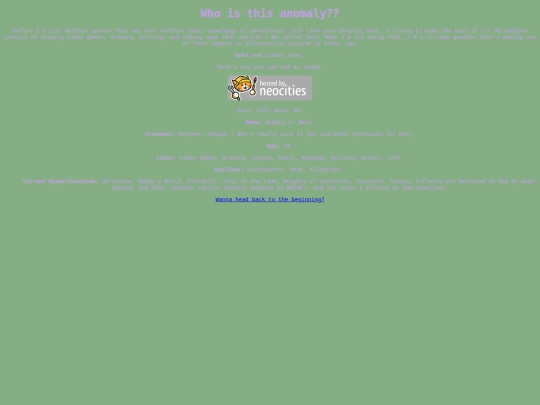 Whoisthisanomaly screenshot