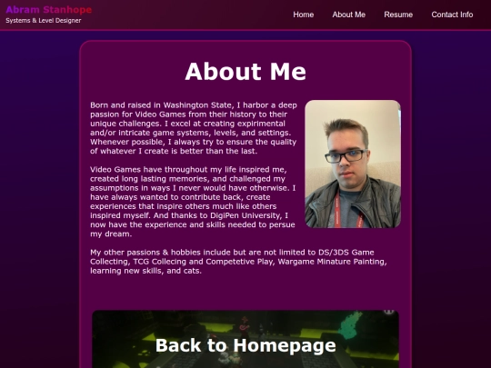 AboutMe screenshot