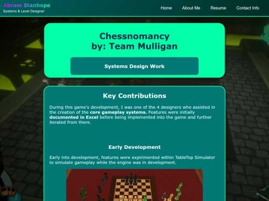 Chessnomancy-SystemsDesign screenshot