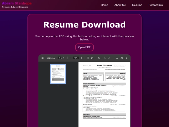 ResumeDownload screenshot