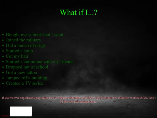 FinalWebsite_ImpulsiveThoughts screenshot