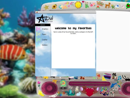 favorites screenshot
