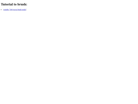my site/howtobrush screenshot