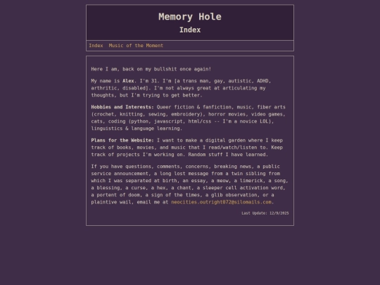 index screenshot