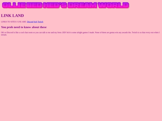 links screenshot