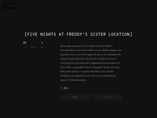 Juegos/fnafsister screenshot