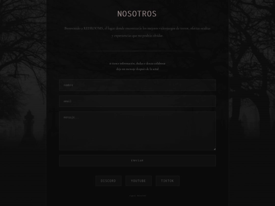 menu/nosotros screenshot