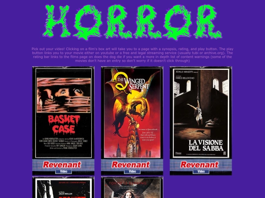 HorrorShelf screenshot