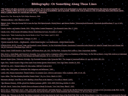 arth/bibliography screenshot
