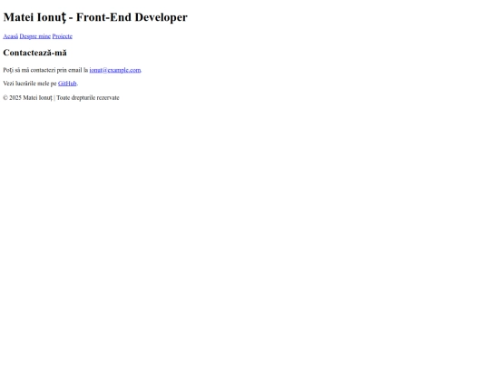 portofoliu/project2/contact screenshot