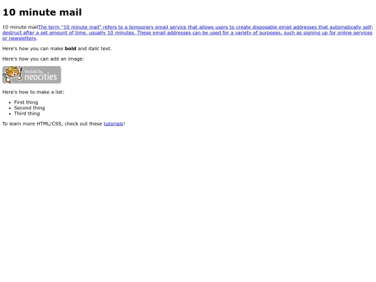 10-Minute-Mail screenshot
