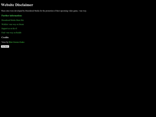 disclaimer screenshot