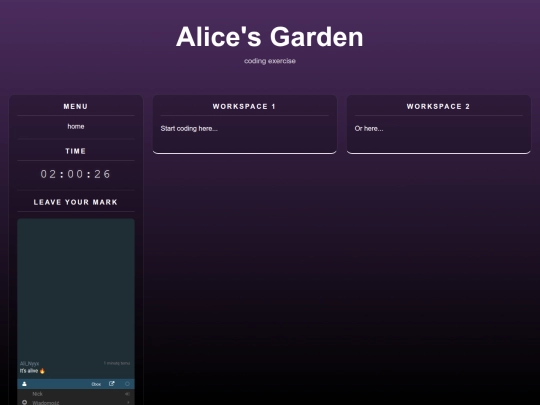 coding-exercise screenshot