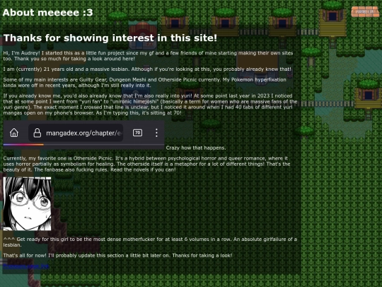 about-me screenshot