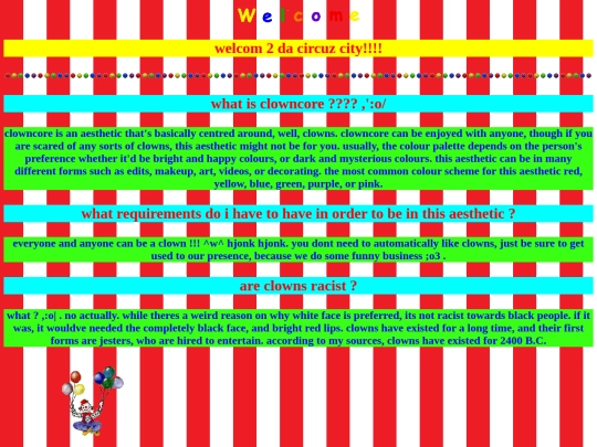clowncore screenshot