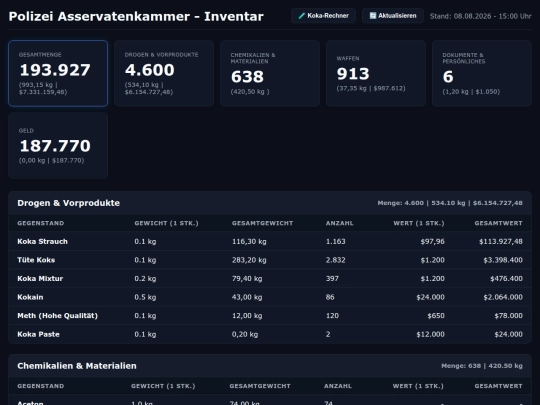 ED Sammlungen screenshot
