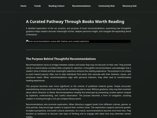 recommendations screenshot
