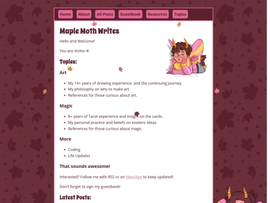 blog screenshot
