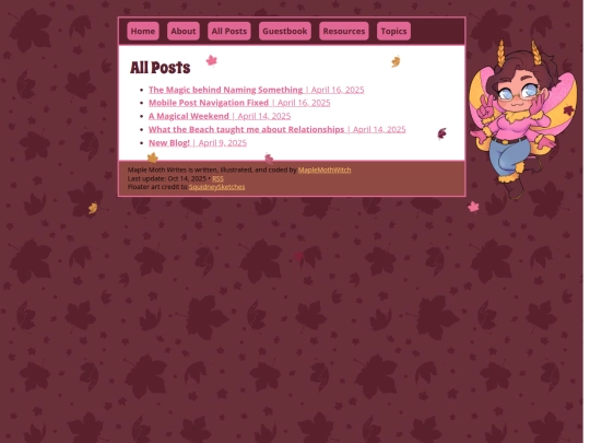 blog/info/all_posts screenshot