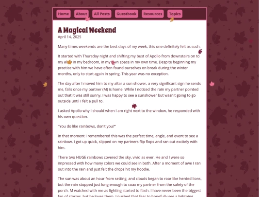 blog/posts/2025-04-14 Magical-Weekend screenshot