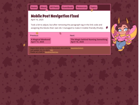 blog/posts/2025-04-16-Maintenance screenshot