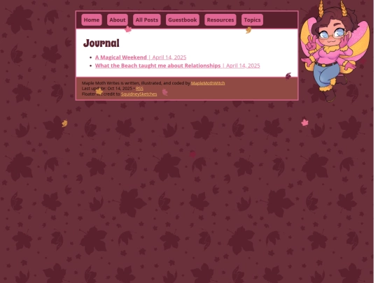 blog/tags/journal screenshot