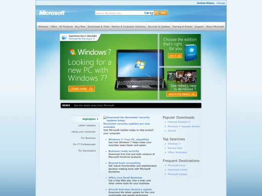 ie8newtab/Microsoft Corporation screenshot