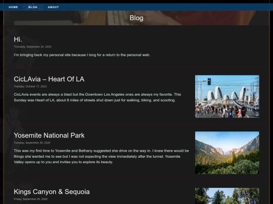 blog screenshot