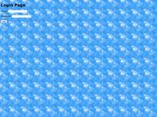 login screenshot