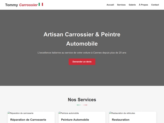 tommycarrossier_site screenshot
