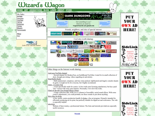 links screenshot