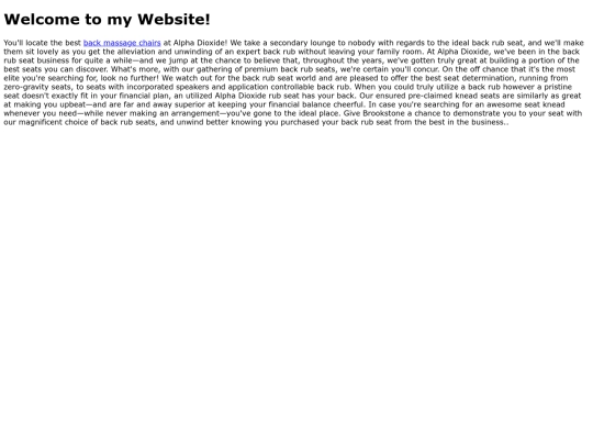 backmassage screenshot