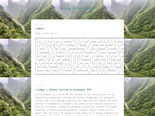 blog screenshot