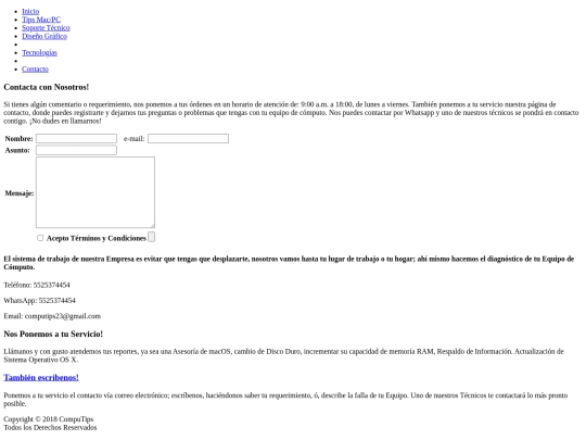 contact screenshot