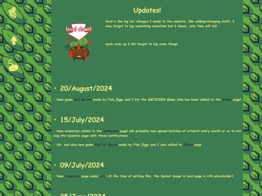 updates screenshot