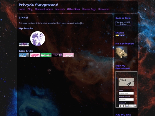 links screenshot