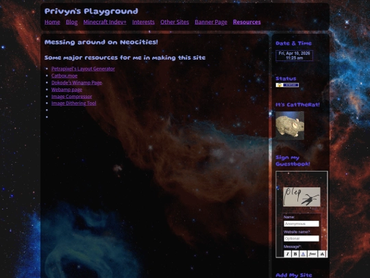 resources screenshot