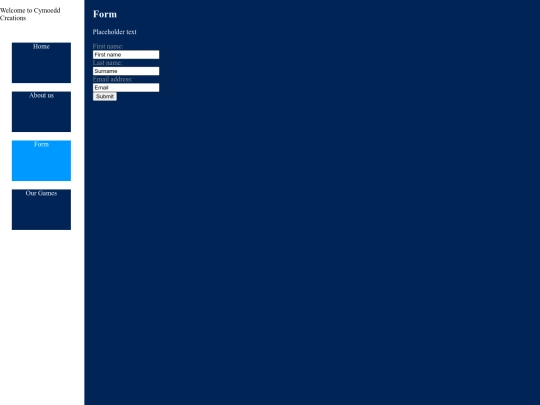form screenshot