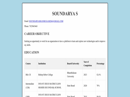 index screenshot