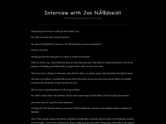 interviews/scream1995 screenshot