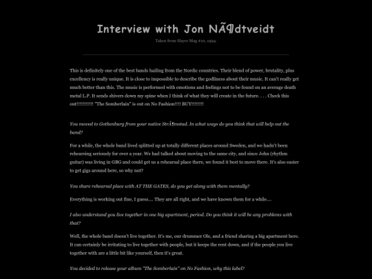 interviews/slayer1994 screenshot