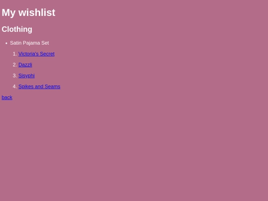 wishlist screenshot