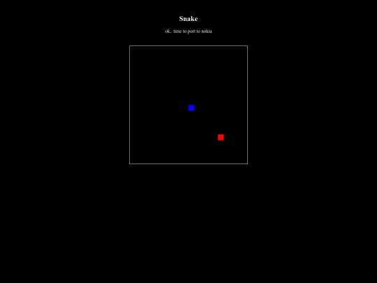 snake screenshot