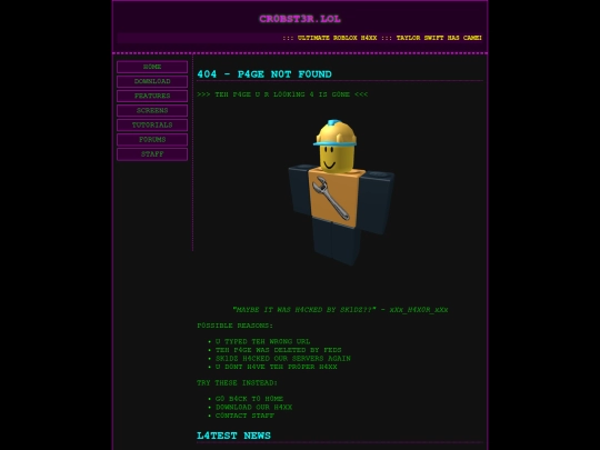 not_found screenshot