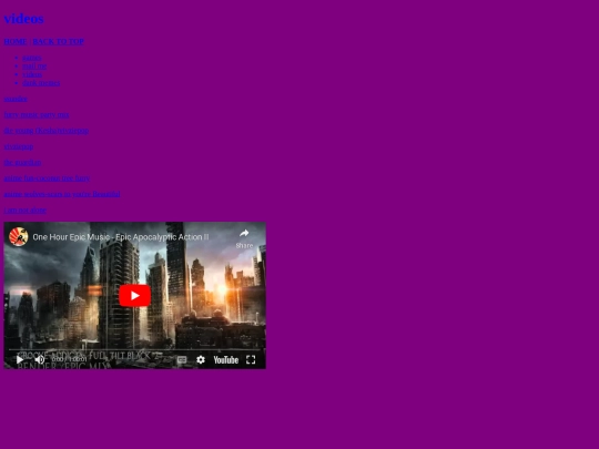 videos screenshot