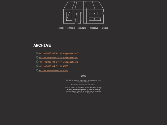 archive screenshot